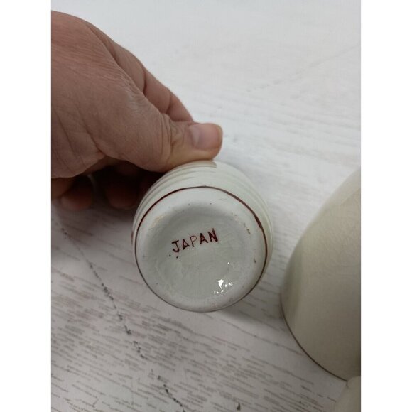 Vintage Japanese Geisha Sake Serving Set Porcelain Hand Painted 5 Pc Japan - Picture 11 of 14